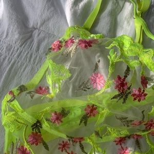 Embroidered Lingerie Set